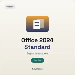 Keymsnio product card: Office 2024 Standard, For Mac