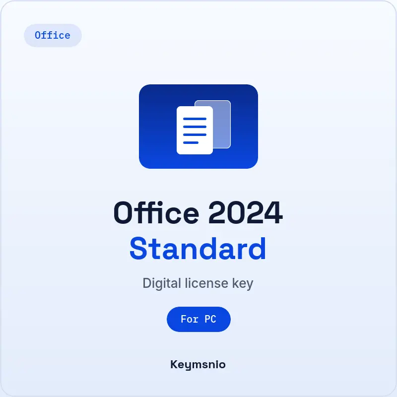 Keymsnio product card: Office 2024 Standard, For PC