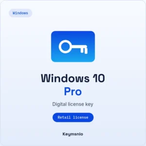 Keymsnio product card: Windows 10 Pro, Retail license